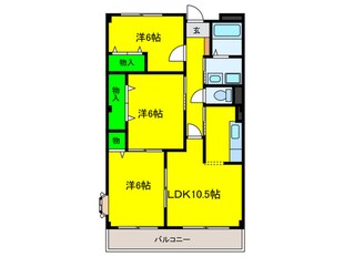 マンションミカの物件間取画像